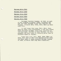 Section 9 - Express Motors [501 thru 505] Notes